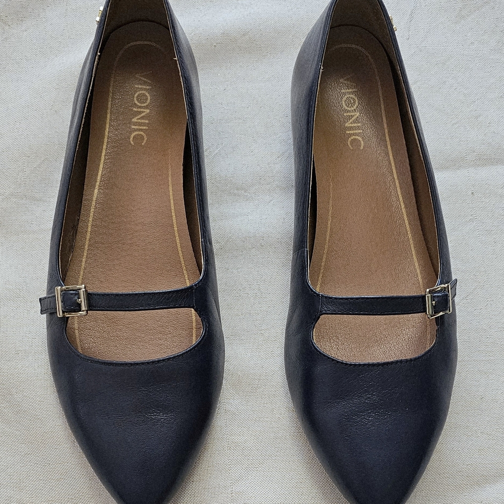 Vionic Delilah Mary Jane, Navy, Size 8